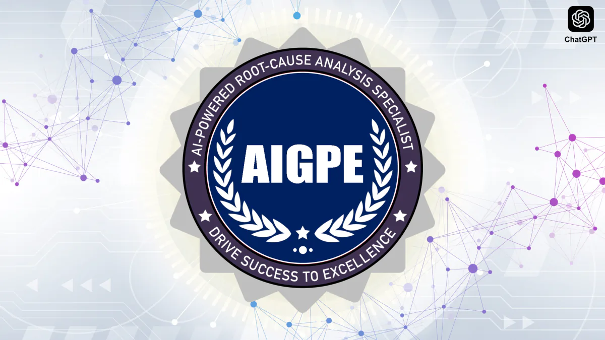 AIGPE® course logo for AI-Powered Root-Cause Analysis Specialist