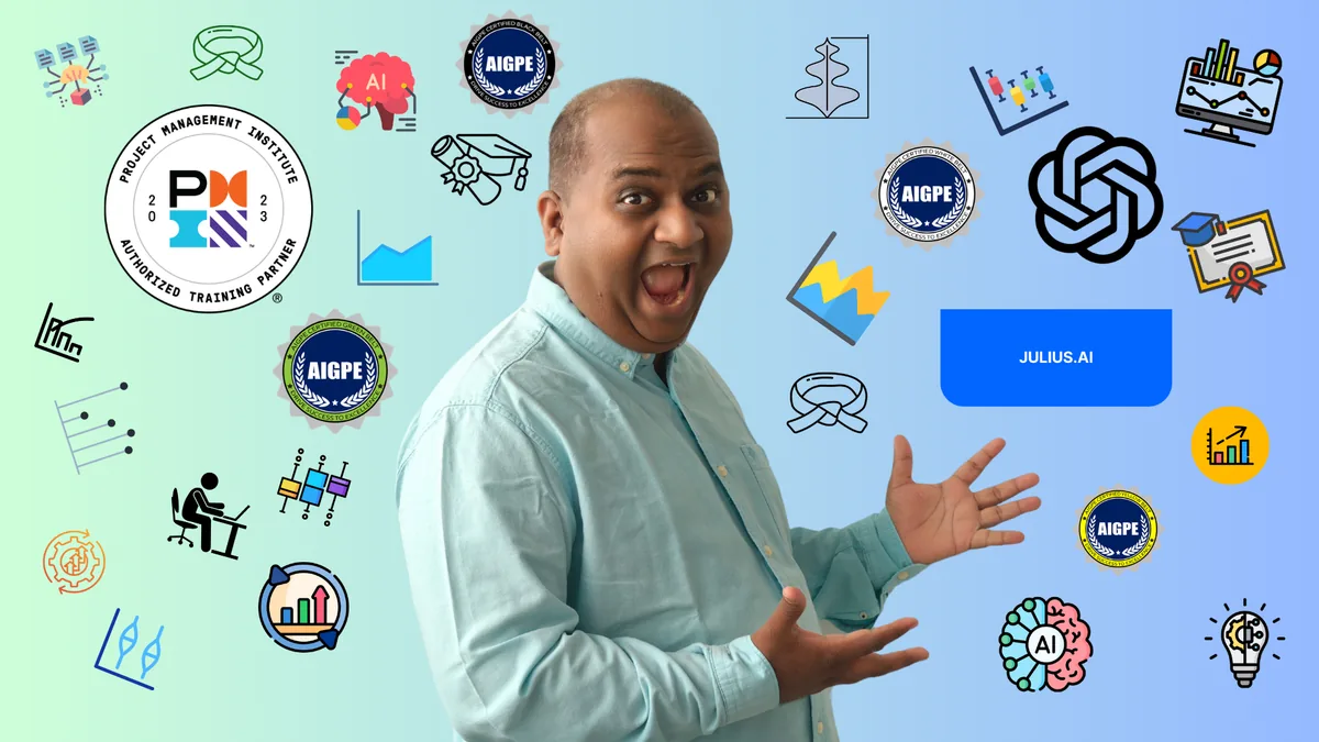AIGPE® course logo for AI Visualization Beginner in Six Sigma and Project Management