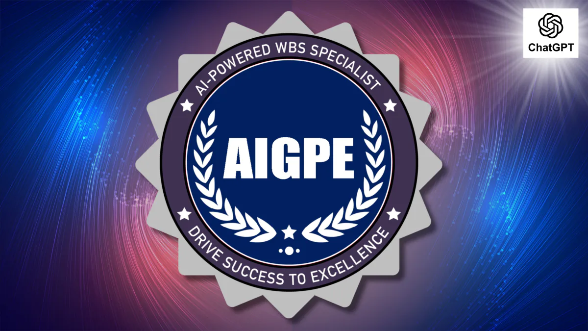 AIGPE® course logo for AI-Powered WBS Specialist