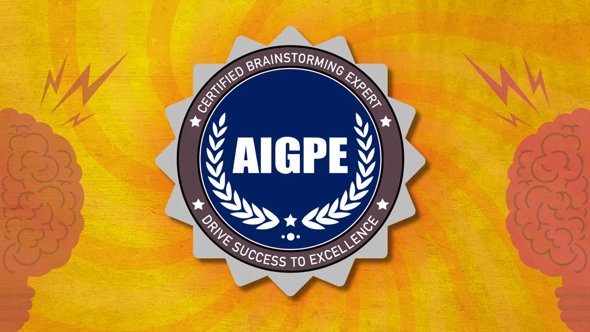 AIGPE® course logo for Brainstorming Expert