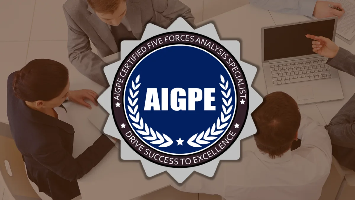 AIGPE® course logo for Porter's Five Forces Analysis Specialist