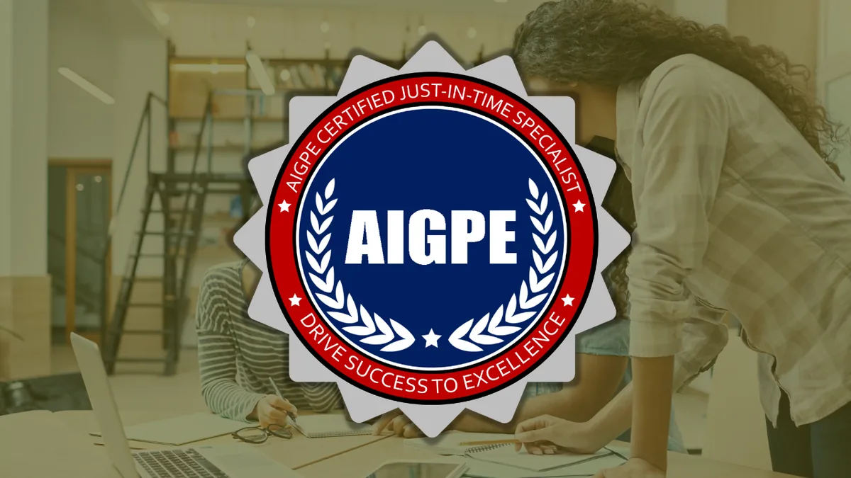 AIGPE® course logo for Just-In-Time (JIT) Specialist