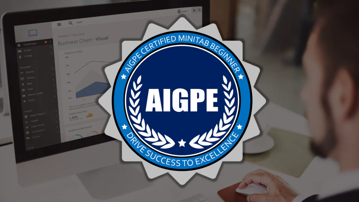 AIGPE® course logo for Minitab Beginner: Graphical Tools