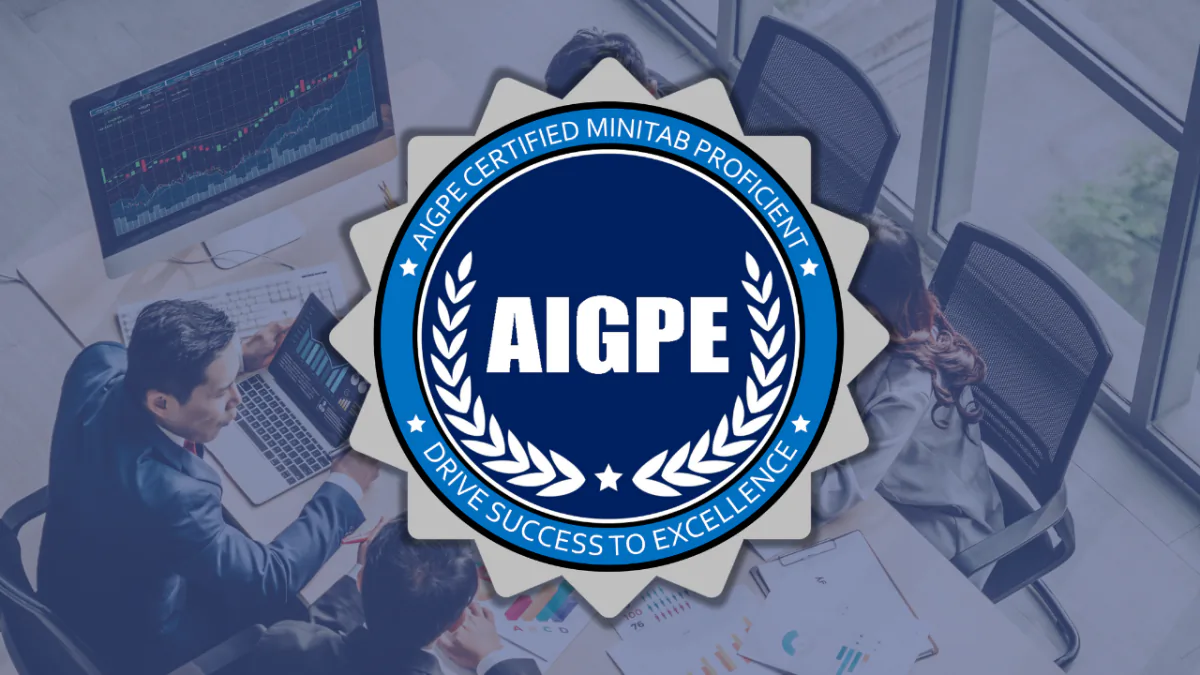 AIGPE® course logo for Minitab Proficient: SPC Control Charts