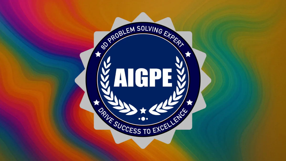 AIGPE® course logo for 8D Problem Solving Expert