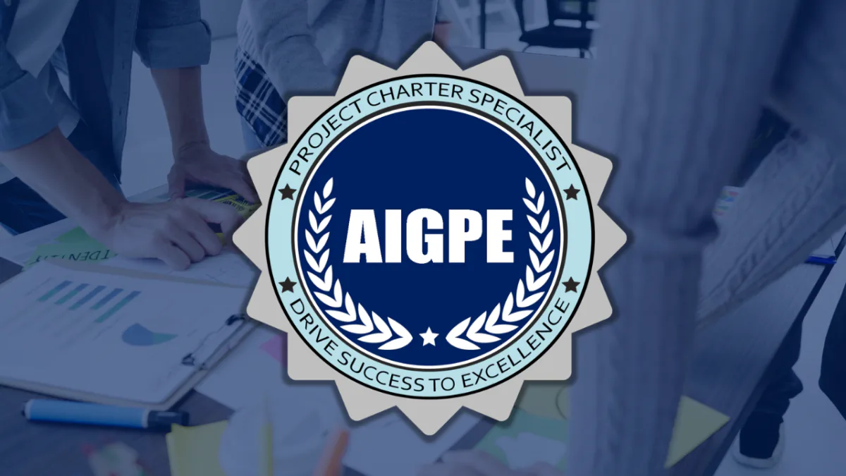 AIGPE® course logo for Project Charter Specialist