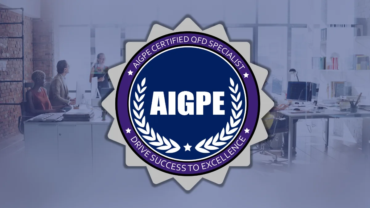 AIGPE® course logo for Quality Function Deployment (QFD) Specialist