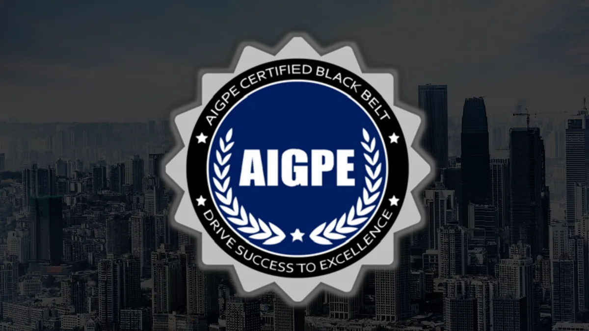 AIGPE® course logo for Six Sigma Black Belt: Part 3: Improve and Control