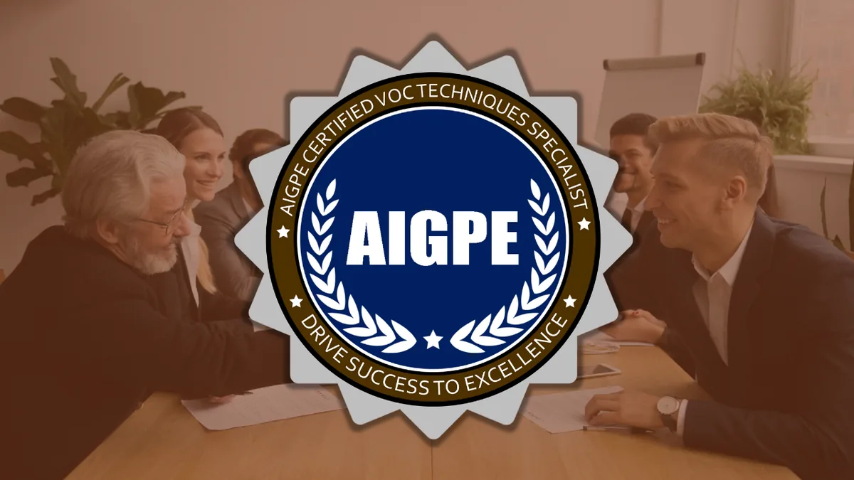 AIGPE® course logo for Voice of Customer (VOC) Techniques Specialist