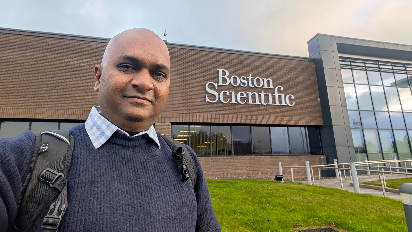 Rahul G. Iyer outside Boston Scientific in Ireland